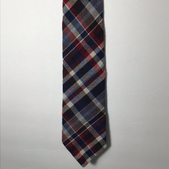Rooster Ruffler Woven Plaid Necktie - Picture 5 of 6
